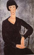 Amedeo Modigliani Seated woman in blue dress Germany oil painting artist